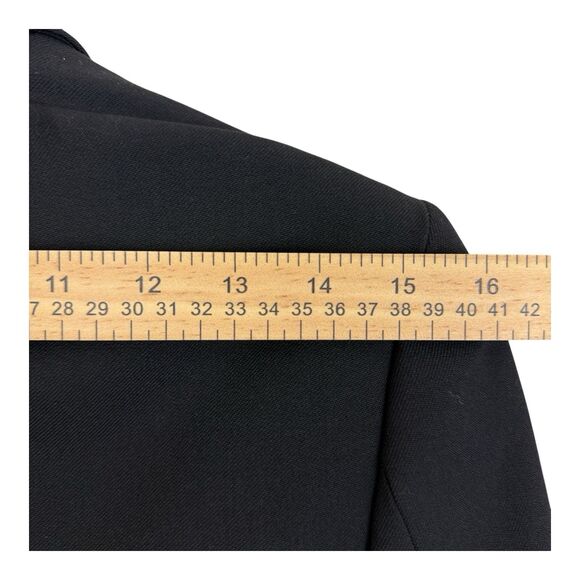 A.L.C. Carlyle Blazer Jacket Open Back Womens Size 4 Black Cut Out Fitted - Picture 6 of 13